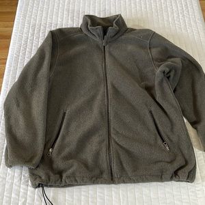 Grey, Land End, Men’s large fleece jacket